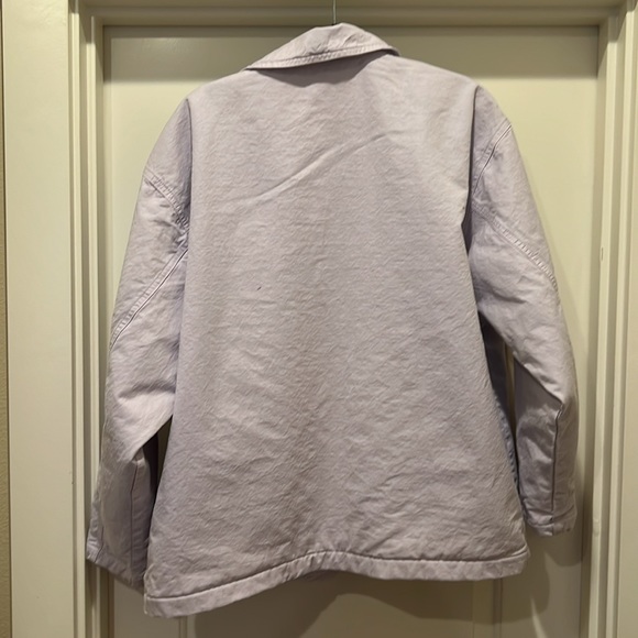 Good American Zip Chore Jacket, Size 4(XL) Color Lilac Mist. - Picture 5 of 5